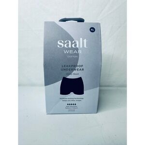 Saalt Wear Leakproof Underwear Sleep Short XL Cotton Anthracite Black